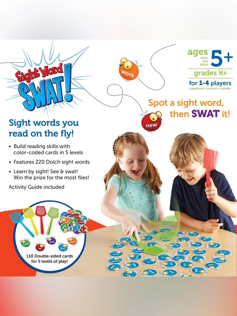 Sight Word Games Bundle Kids Learning Educational Flash Cards SWAT